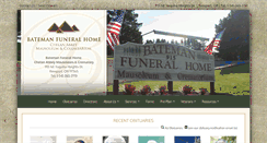 Desktop Screenshot of batemanfuneralhome.net