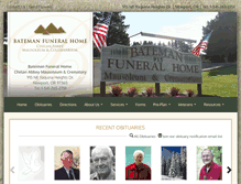 Tablet Screenshot of batemanfuneralhome.net